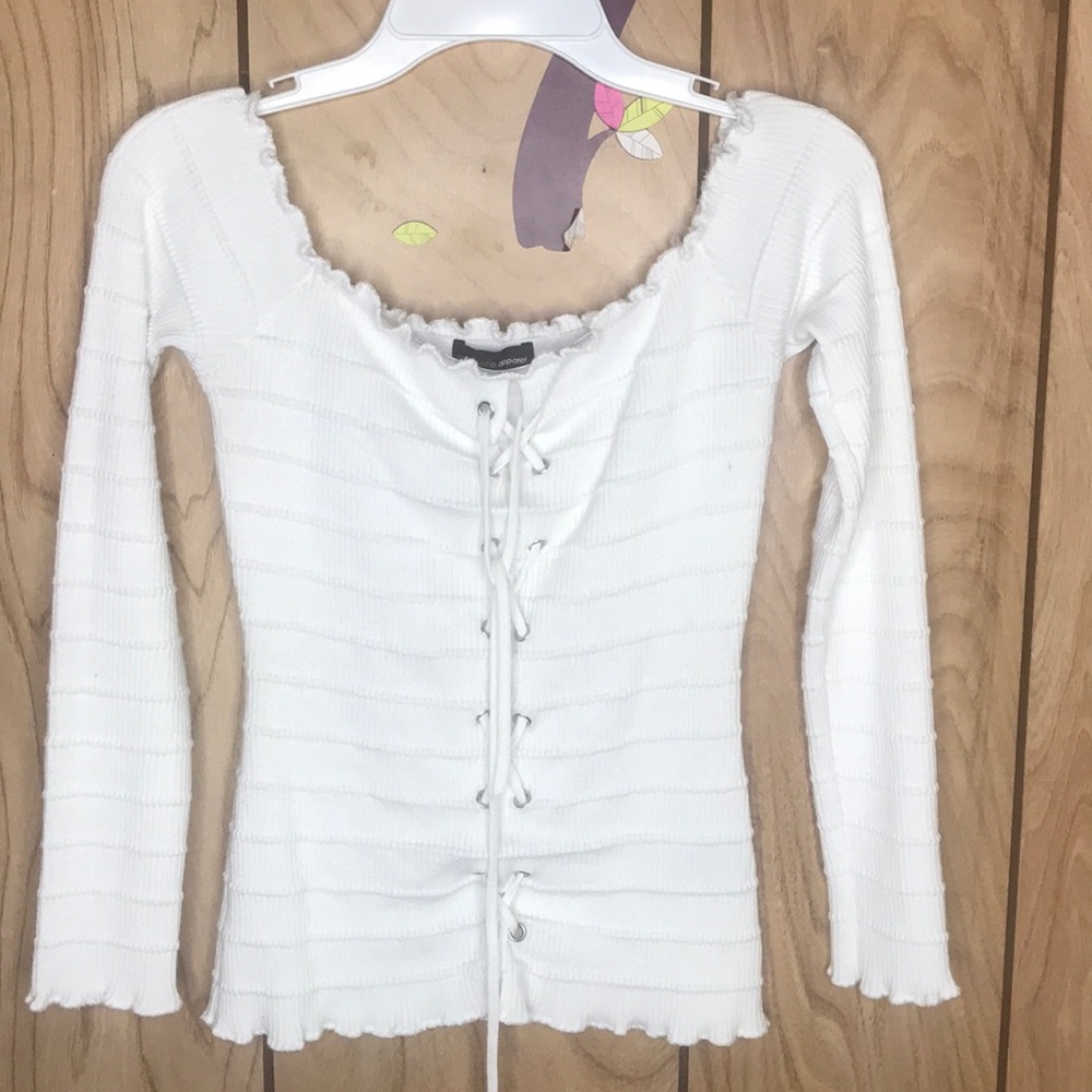 Long sleeve white shirt